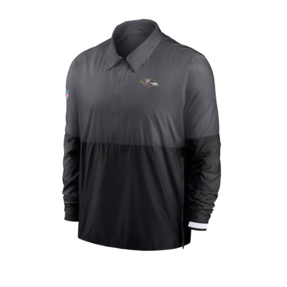 Baltimore Ravens Jacket Mens Medium Nike Half Zip Lightweight Football Fan - Picture 1 of 2